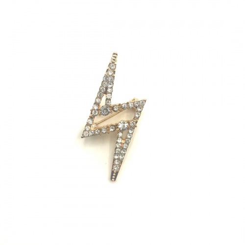 Bejewelled Lightning Bolt Pin by Sixton London